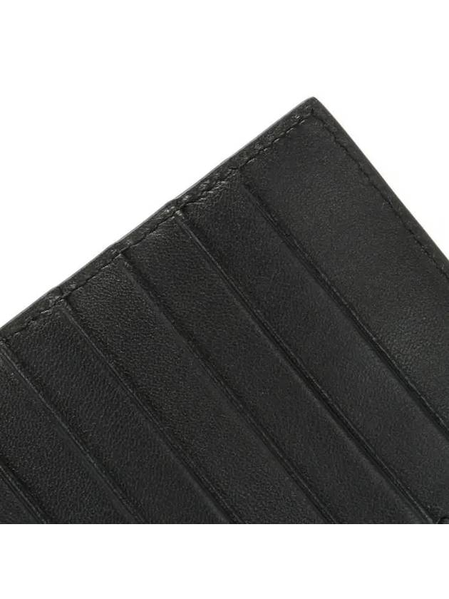 Ribbon Leather Card Wallet Black - BALLY - BALAAN 8