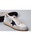 Ball Star Suede Star Laminate Low Top Sneakers Grey - GOLDEN GOOSE - BALAAN 4