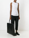 SUEDE LEATHER JUMBO SLIM SHOPPER BAG - RICK OWENS - BALAAN 6