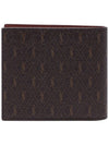 Monogram Canvas All Over Half Wallet Brown - SAINT LAURENT - BALAAN 5