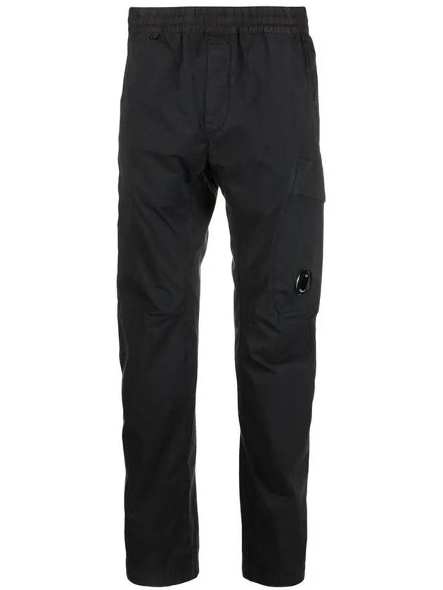 Lens Wappen Cargo Straight Pants Black - CP COMPANY - BALAAN 3