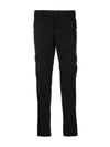 Wappen Patch Old Treatment Slim Fit Cargo Straight Pants Black - STONE ISLAND - BALAAN 2