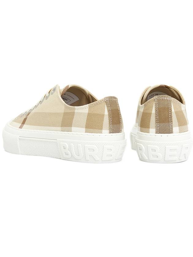 Jack Logo Check Low Top Sneakers Beige - BURBERRY - BALAAN 7