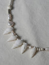 Shell Lava stone Pearl Necklace - RUBATI - BALAAN 3