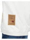 Men's Felpa Chiusa Girocollo Sweatshirt White - TEN C - BALAAN 9