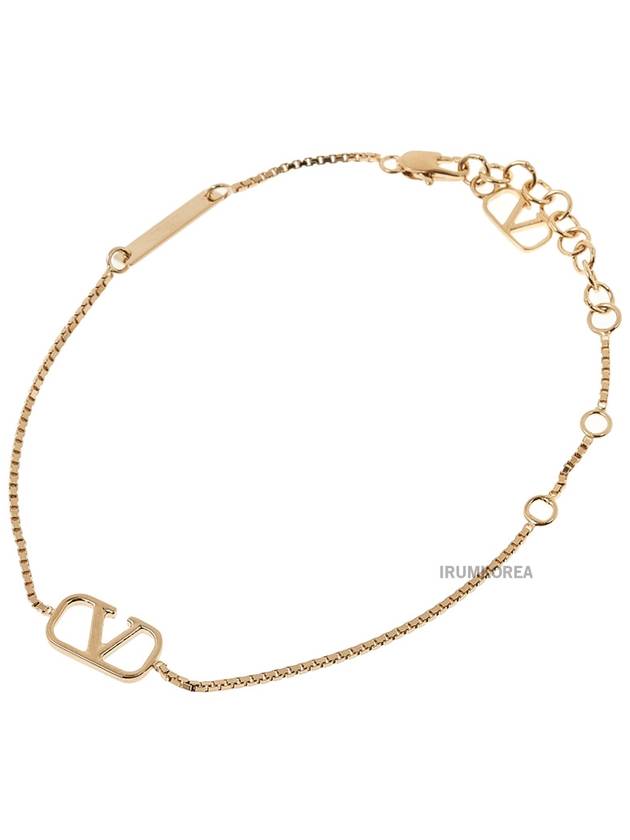 V logo signature metal bracelet gold - VALENTINO - BALAAN 11