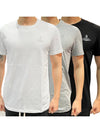 Men's Logo Print 3 Pack Short Sleeve T-Shirt White Grey Black - VIVIENNE WESTWOOD - BALAAN.