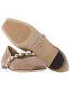 Women s Ade Suede Flat Shoes SZR BALLET PINK WHITE - JIMMY CHOO - BALAAN 5