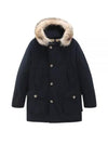 Arctic Detachable Fur Parka Melton Blue - WOOLRICH - BALAAN 2