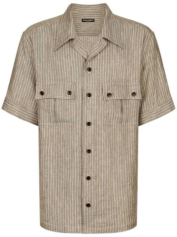 Dolce & Gabbana Shirts Beige - DOLCE&GABBANA - BALAAN 1