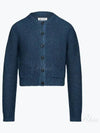 Hemp Basket Weave Knit Cardigan Blue - MAISON MARGIELA - BALAAN 2