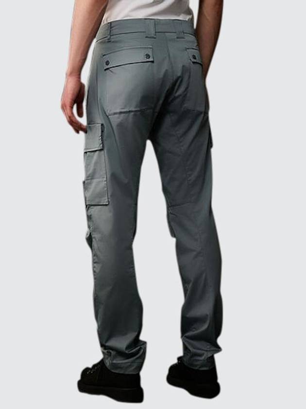 Stretch Sateen Ergonomic Cargo Straight Pants Grey - CP COMPANY - BALAAN 3