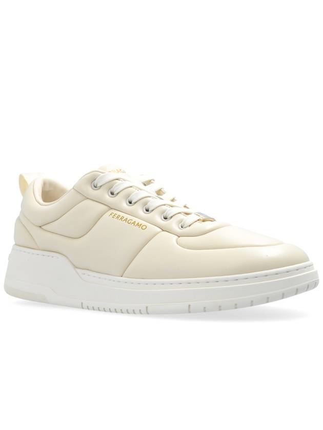 FERRAGAMO Sneakers Caro Man, Men's, Cream - SALVATORE FERRAGAMO - BALAAN 4