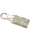 Cassette Intrecciato Mini Cross Bag Travertine - BOTTEGA VENETA - BALAAN 6