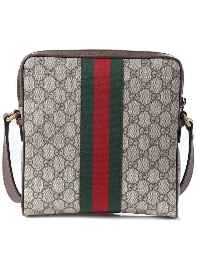 Men's Ophidia GG Small Messenger Bag Beige Ebony - GUCCI - BALAAN 4