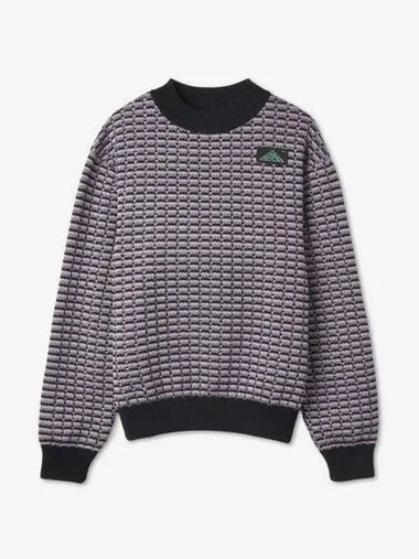 Base crew neck knit lilac 23E28OAK03FLTOA018536 - OAMC - BALAAN 1