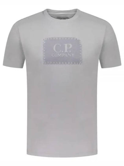 30/1 Jersey Label Style Logo Short Sleeve T-Shirt Grey - CP COMPANY - BALAAN 2