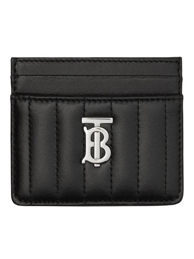 Lola Quilted Card Wallet Black - BURBERRY - BALAAN 1