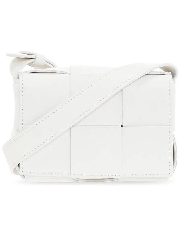 Intrecciato Cassette Small Cross Bag White - BOTTEGA VENETA - BALAAN 3