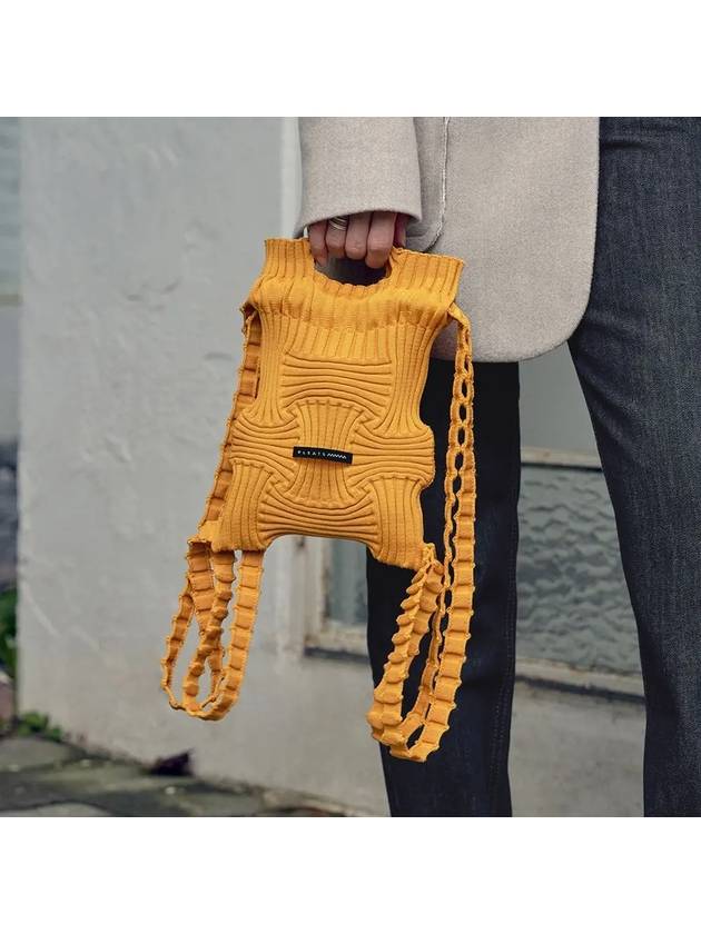 Mini Bow Backpack Mustard - PLEATSMAMA - BALAAN 1