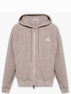 ORB Logo Organic Cotton Zip-Up Hoodie Grey Mink - VIVIENNE WESTWOOD - BALAAN 2