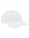 Logo Patch Ball Cap White - STONE ISLAND - BALAAN.