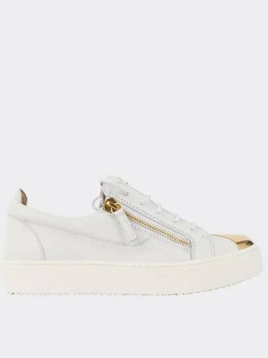 Giuseppe Zanotti May London handwritten logo gold steel men s sneakers RU00027 002 270537 1038831 - GIUSEPPE ZANOTTI - BALAAN 1