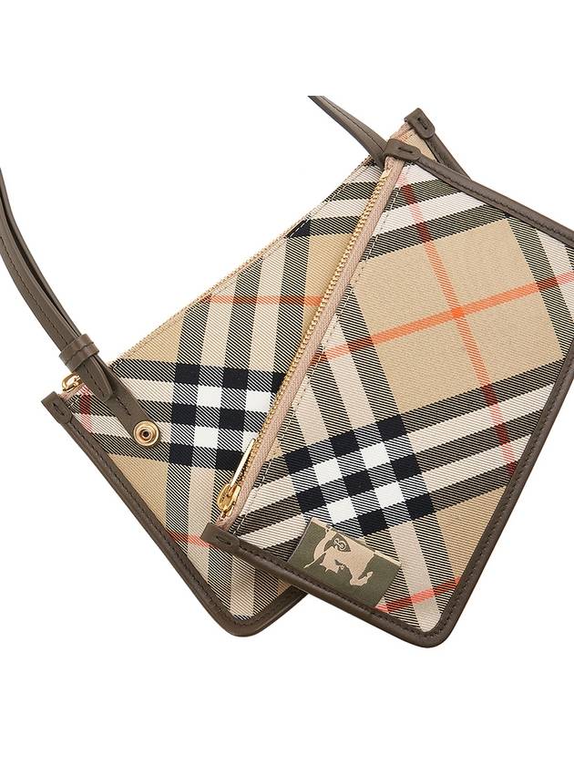 Check Cross Bag Beige - BURBERRY - BALAAN 9