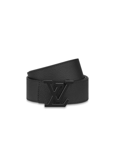 LV Aerogram 35mm Leather Belt Black - LOUIS VUITTON - BALAAN 1