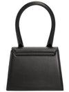 Le Chiquito Moyen Medium Leather Tote Bag Black - JACQUEMUS - BALAAN 5