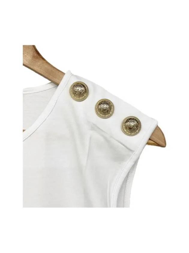 Logo Sleeveless White - BALMAIN - BALAAN 3