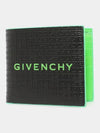 4G Calfskin Leather Half Wallet Black - GIVENCHY - BALAAN 4