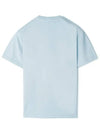 Logo Patch Short Sleeves T-Shirt Sky Blue - STONE ISLAND - BALAAN 3