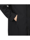 cotton poplin single coat black - GUCCI - BALAAN.