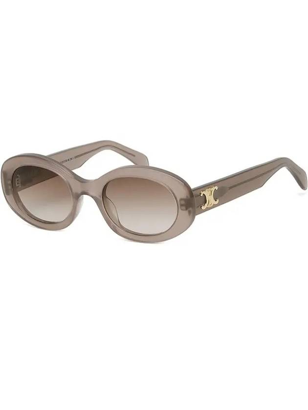 Eyewear Triomphe Logo Temple Sunglasses Brown - CELINE - BALAAN 9