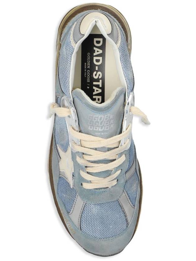 Dad Mesh Suede Tab Low Top Sneakers Blue - GOLDEN GOOSE - BALAAN 4