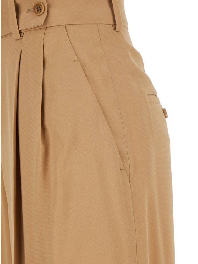 Pink Pants With High Waist And Belt Loops In Tech Fabric Stretch Woman - ALBERTA FERRETTI - BALAAN 3