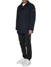 Wappen Patch Single Breasted Jacket Navy - STONE ISLAND - BALAAN 3