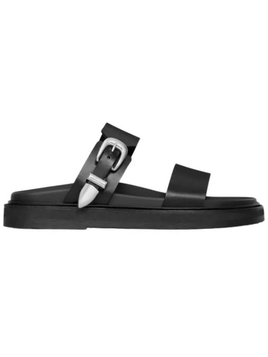 Tipi Calfskin Buckle Slide Sandals Black Men s Shoes 353923778C 38NO - CELINE - BALAAN 1