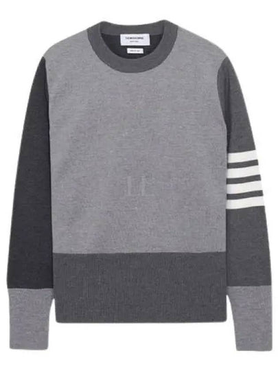 4-Bar Stripe Fun Mix Milano Stitch Merino Wool Knit Top - THOM BROWNE - BALAAN 2