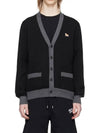 Baby Fox Patch Regular Cardigan Black - MAISON KITSUNE - BALAAN 3