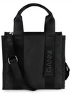 Recycle Tech Small Tote Bag Black - GANNI - BALAAN 2