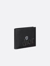 Grained Calfskin Half Wallet Black - DIOR - BALAAN 3