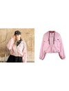 Golf Tennis Hooded Crop Jacket Jumper Pink - AVAVE - BALAAN 3