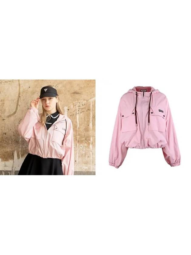 Golf Tennis Hooded Crop Jacket Jumper Pink - AVAVE - BALAAN 3