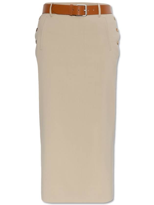 Moschino Wool Skirt, Women's, Beige - MOSCHINO - BALAAN 1