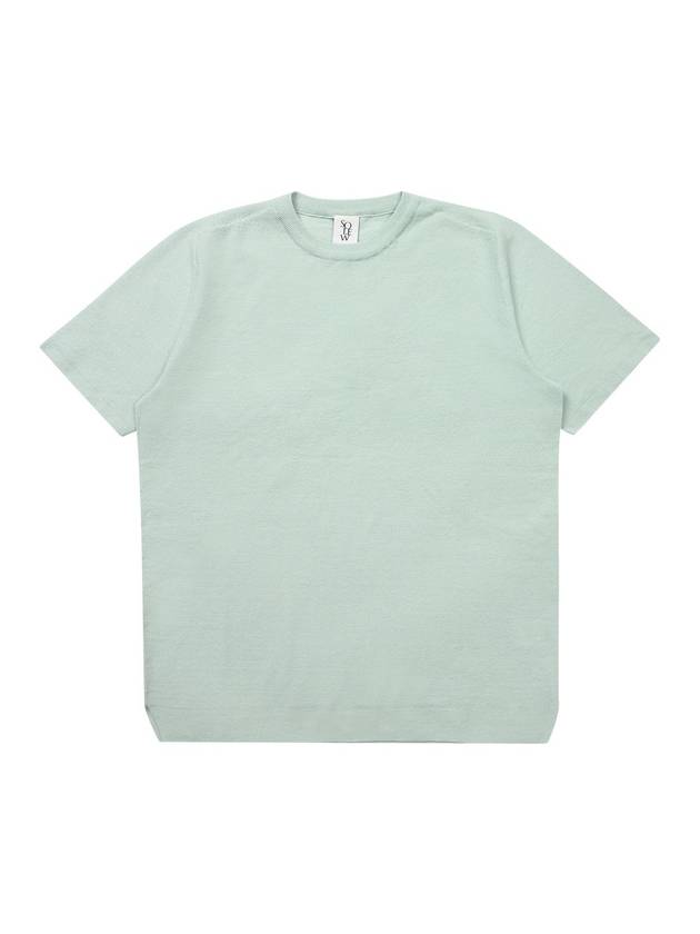 Men's Round Short Sleeve Knit Light Green SW22ESW01LG - SOLEW - BALAAN 2