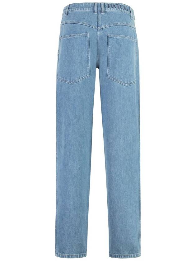 Cargo Low Rise Tapered Jeans Ice Blue - PATOU - BALAAN 3