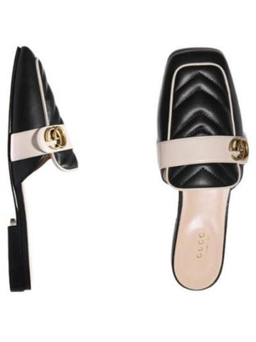 slipper double slide sandals - GUCCI - BALAAN 1