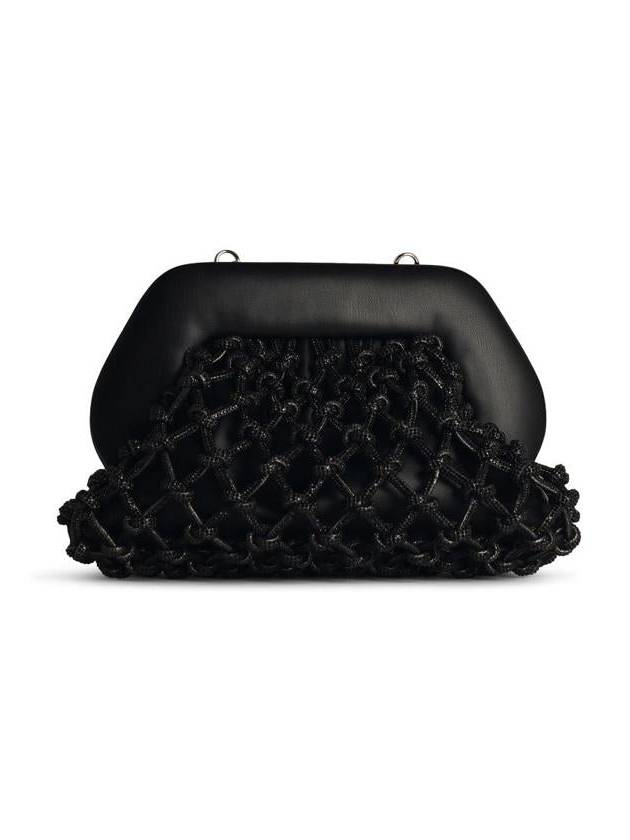 Themoirè 'Tia Knot Strass' Black Vegan Leather Bag - THE MOIRE - BALAAN 3